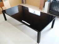 3m x 1.5m 特注ダイニングテーブル　黒