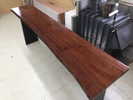 特注カウンター天板　ウォールナット一枚板　ウレタン全艶有