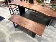 ダイニングベンチ / ウォールナット無垢 / フルオーダー製作 / 旭川家具