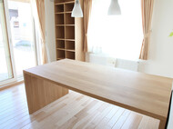 ナラ総無垢　ダイニングテーブル　W1800 D900 H730mm