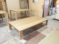 ナラ無垢特注ローテーブル　W1800 D900 H370