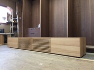 特注テレビボード　札幌市厚別　W2600　ナラ