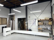 特注リビング収納家具 / 白家具 / ファンコンベクター / W4800mm