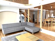 カスタムオーダーソファ / 腰痛対策座面仕様 / テソド UP5549 ※水で汚れが落ちる生地